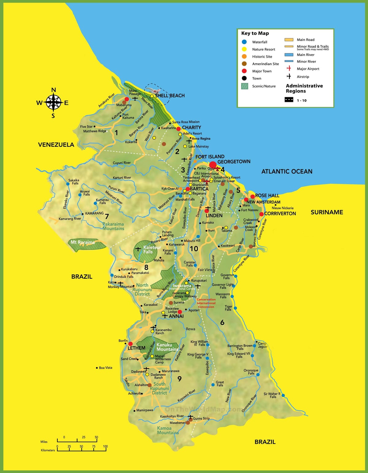 ನಕ್ಷೆ ಚಿತ್ರ ಗಯಾನಾ