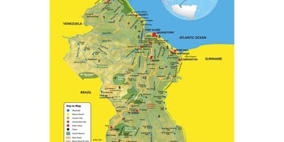 ನಕ್ಷೆ ಗಯಾನಾ ನಕ್ಷೆ ಸ್ಥಳ